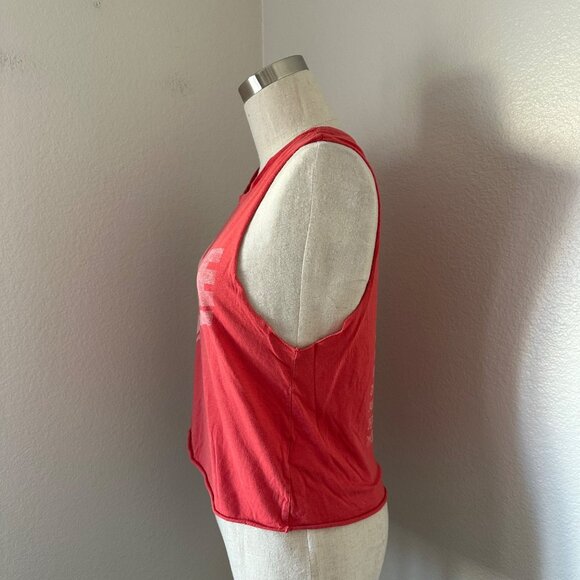 Daydreamer Bowie Ziggy Stardust Tour 72 Tank Top Crew Neck Cotton Blend Raw Edge - Picture 5 of 11